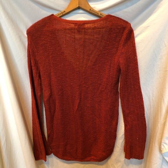 Express sweater V neck Red S/P - Picture 2 of 7